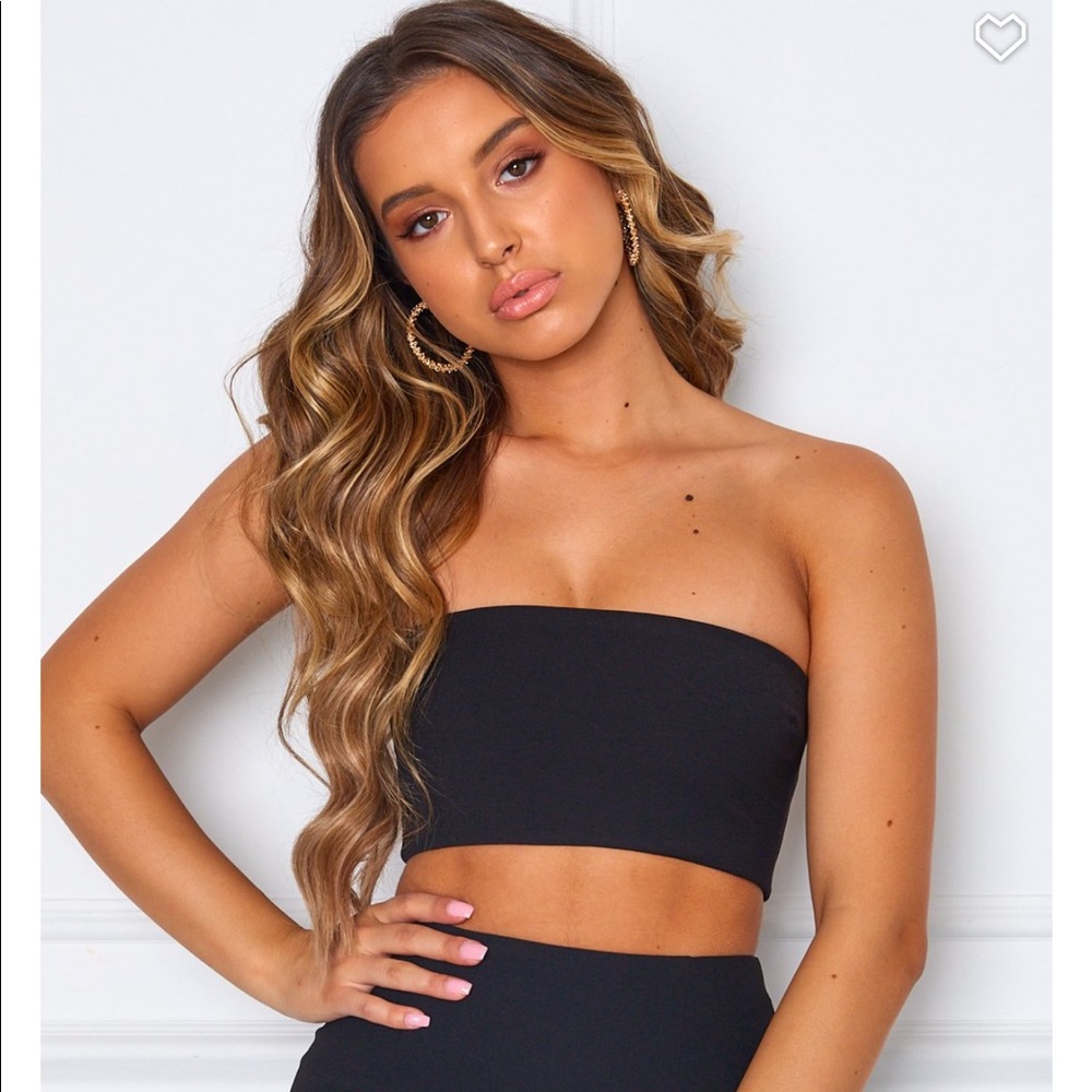 Save the Date Black Crop Top
